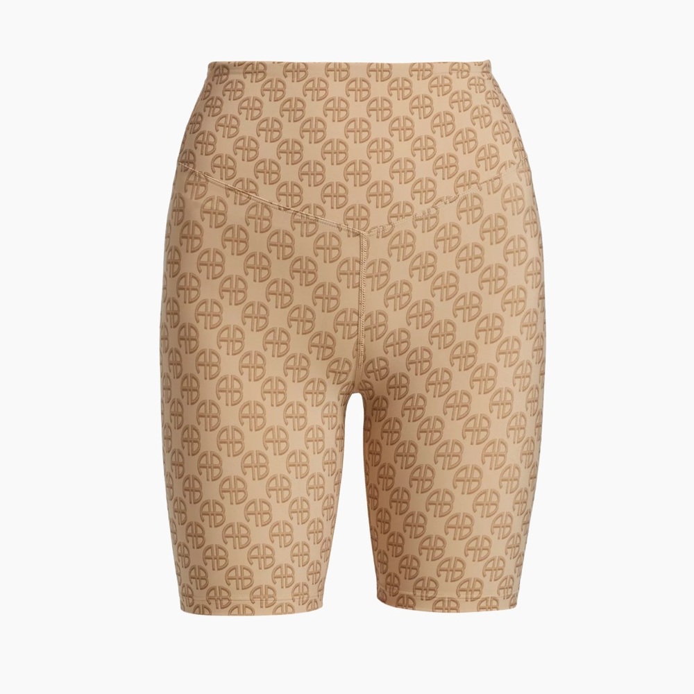 Anine Bing Logo Biker Shorts